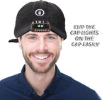 Mudder LED Clip on Cap Lights USB Rechargeable Cap Flashlight Clip Waterproof Ultra Bright Hat Flashlight Headlamp for Fishing Camping Hand Work