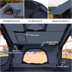 Inflatable Camping Tent,2/4/6/8 Person Glamping Inflatable Tents with Awning, Quick Setup Blow Up Tents with Pump, Waterproof Oxford Inflatable House for Camping, Air Glamping Hot Tents for Adult