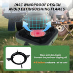 Cothb X Portable Propane Camping Stove - Single Burner Propane Camp Stove with 10.6 Inch Carry Bag, Windproof Design & Gas Hose for Outdoor Camping, Tailgating, Fishing, Hunting