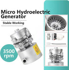Water Turbine Power Station 300W 110V-220V Micro Hydropower Generator, Outdoor Hydroelectric Generator For Home, Camping, Lighting, TV, And Computer