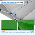 EAGLE PEAK Commercial Canopy 12x12 Pop Up Canopy Tent with 1 Sidewall, Easy Setup Heavy Duty Instant Event Shelter for Vendors & Markets, Outdoor Sun Shade, Green