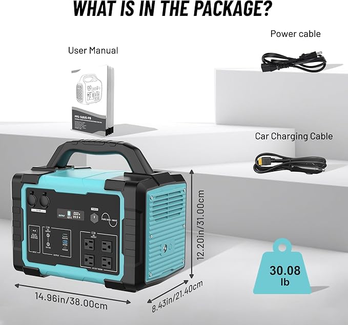 Portable Power Station 1800W IB-1800, 1024Wh Solar Generator LiFePO4 Battery with 120V AC Outlet, Fast Charging, Electric Generator for RV Camping Outdoor Home Emergency Backup (Solar Panel Optional)
