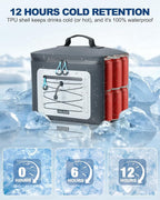 Cooler Bag, 7/16/30 Can Soft Sided Small Portable Insulated Cooling Pack, Everyday Lunch Cooler, Leakproof Ice Chest for Beach, Camping, Travel, Picnic
