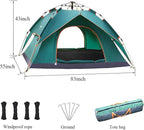 Tent Beach Folding Tents Automatic 1-2 Person and Awning for Outdoor Camping Family Camping Tent