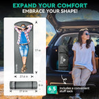 Hikenture Self Inflating Sleeping Pad for Camping, 3'' Ultra Thick Camping Pad with Pillow, 9.5 R-Value Insulated Camping Mattress, 4-Season Inflatable Foam Camping Mat for Car, Tent, Cot