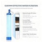 Gifts for Men Christmas Personal Water Filter Straw - Portable Survival Filtration Gear & Family Travel Essentials for Emergency Preparedness, Hiking, Camping, Backpacking & Outdoor Activities