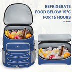 Cooler Backpack, Portable Insulated Leakproof Backpack for 33 Cans (330ml), Lightweight Insulated Soft Cooler Backpack for Picnic, BBQ Camping, Lunch, Beach and Hiking, for Men and Women