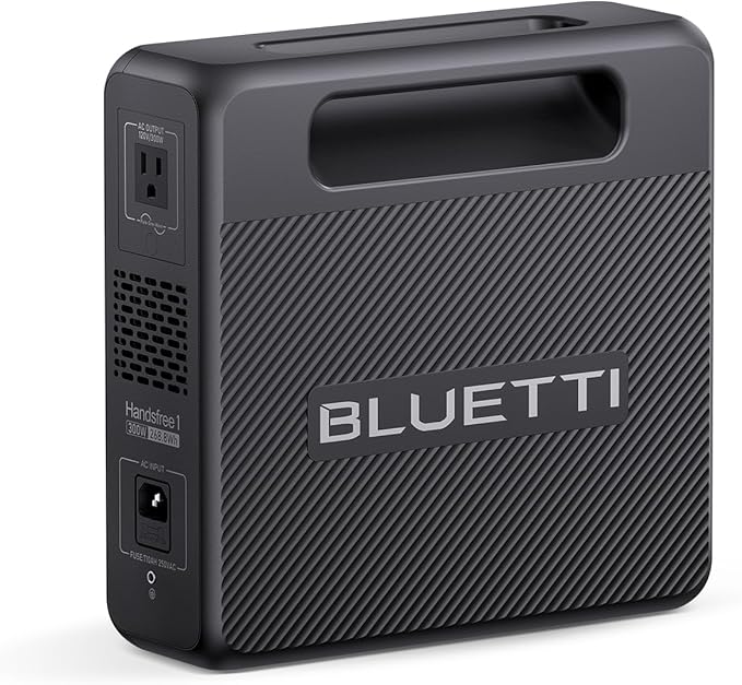 BLUETTI Handsfree 1 Portable Power Station, 268.8Wh 300W Solar Generator, 5 Output Ports, LiFePO4 Battery Backup for Camping, Drones, Photography (Backpack Not Included)
