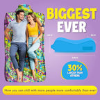 Chillbo Lazybone Inflatable Lounger - Ultimate Inflatable Couch for Maximum Chill - The Perfect Blow Up Couch for Music Festivals Or Lounger for Camping