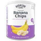 Augason Farms Sweetened Banana Chips Emergency Food Supply, 31 Servings, 10 Year Shelf Life, Great for Cooking, Baking, and Snacks - Dehydrated Meals, Survival Food Camping Essentials Can