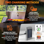 Grill Lights for Outdoor Grill with USB-C & Solor Rechargeable Battery,2-Level Brightness and 360° Rotatable Head, LED Grill Light for Griddle Accessories, LED Grilling Gifts or Camping Light