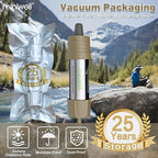 Miniwell L630 Portable Water Filter with Upgraded Vacuum Packaging - 25 Year Storage, Long Lasting and Versatile Usage Options, Single