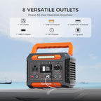 FF Flashfish 144.3Wh with Solar Panel 100W, Solar Generator 200W with AC/DC/USB/Type C/LED Lights, Backup Battery for Camping, Travel and Emergencies