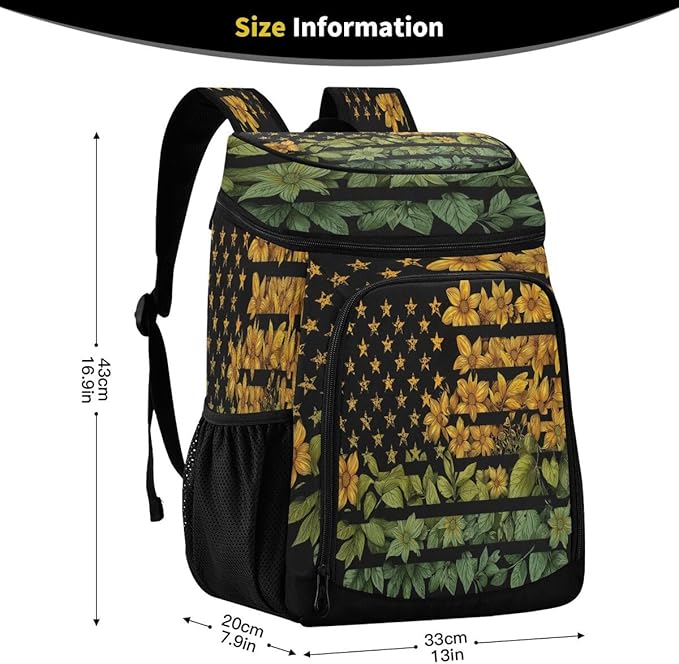 Cooler Backpack Leakproof Backpack Cooler Insulated Lunch Cooler Bag 30 Cans Camping Coolers for Beach Camping Hiking