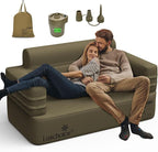 Inflatable Couch Multifunctional Durable Inflatable Sofa with Built in Pump Inflatable Furniture Portable Blow Up Couch for Camping Backyard Outdoor Glamping Inflatable Chair Movie Loveseat | Auto Cordless Pump, Easy inflation, Puncture Resistant, Port...