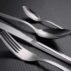 Silverware Flatware Sets Cutlery Sets Stainless Steel Knife Fork Spoon Mixed Cutlery Sets Western Tableware Dinnerware Cutlery Set Camping Travel Picnic Flatware Supplies