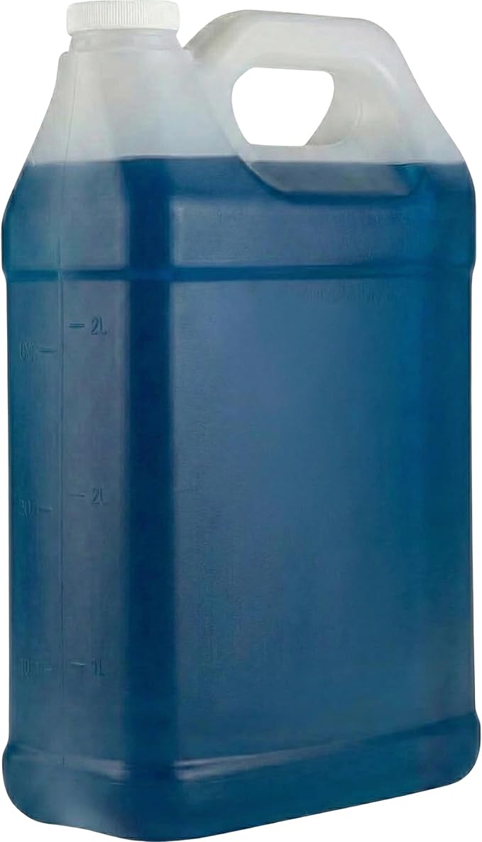 kitchentoolz 1 Gallon Water Jug with Lid – Heavy-Duty HDPE F-Style Plastic Jug for Drinking Water, Camping, Emergency Storage & Utility Liquids – Made in USA - 6 Pack