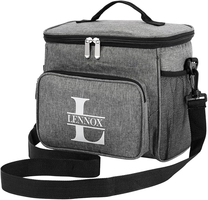 Personalized Insulated Cooler Bag, Custom Name Portable Insulated Camping Bag Suitable for Picnic Beach Hiking Travel