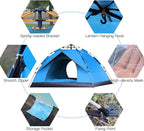 Camping Tent Outdoor Pop Up Tent Water-Resistant Portable Instant Camping Tent for Family Tents Outdoor Camping Equipment (Color : Blue 1-2 People) (B