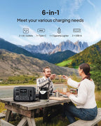 BLUETTI AC2A Portable Power Station, 204Wh Solar Generator LiFePO4 Battery Backup w/ 2 300W (600W Power Lifting) AC Outlets, Recharge from 0-80% in 45 Min, for Camping (Solar Panel Optional)