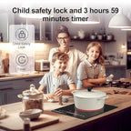 Single Burner Electric Cooktop, 110V1800W Electric Stove, LED Display with Touch Control, 11 Power Levels, Child Safety Lock and Timer, Overheat Protection.