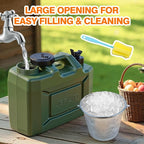 Camping Water Jug, 5 Gallon Water Container with Spigot BPA Free Portable Military Green Emergency Water Tank Outdoor Camping Essentials