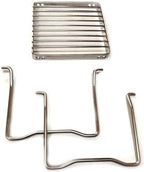 TreGoo Ultralight Mini Camp Grill with Foldable Legs – 304 Stainless Steel Grate, Portable Gas Stove & Campfire Stand, Compact Grill Grid for Backpacking/Camping/Hiking/Picnic/Travel/Fishing (Weave)