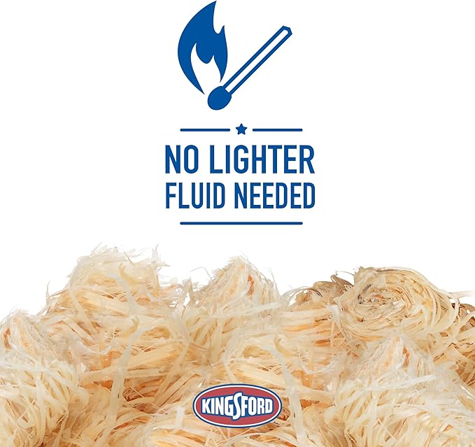 Kingsford Quick Light Fire Starter Rolls, All Natural Hardwood with Paraffin, Water Resistant and Easy Lighting for Charcoal, Pellet Grills, Smokers, Campfires, Outdoor Fireplaces, 16 Count