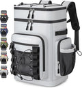Insulated Cooler Backpack, 40L Leakproof Backpack with Double Compartments for Men & Women, Large Lunch Cooler for Camping, Beach, Travel, Picnic, Up to 48 Cans