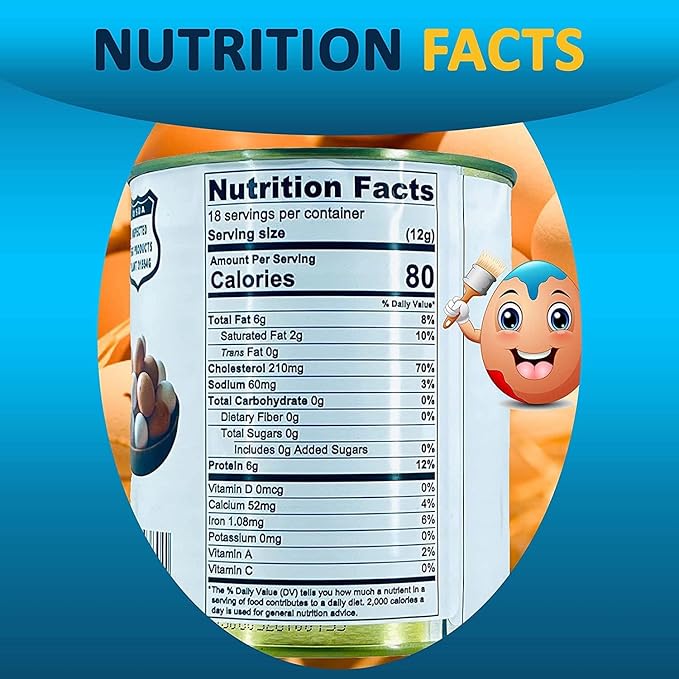 Powdered Whole Eggs | Long Term Storage (10 years shelf life) Emergency Supply | Hiking, Backpacking & Camping | Easy Prep Survival Food | #2.5 Size Can (8 oz per can) 18 Serving Per Can