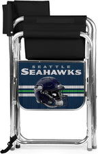 Picnic TIME NFL Unisex-Adult NFL Sports Chair with Side Table, Beach Chair, Camp Chair for Adults