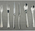 Silverware Flatware Cutlery Set， 6/24/36/48/60/72 Pieces Stainless Steel Cutlery， Forks and Spoons Mirror Blue Steak Cutlery Six-Piece Set，Silver-10Set-60Pcs