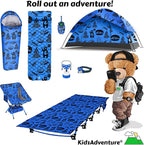 KidzAdventure 2 in 1 Kids Tent for Camping/Kids Play Tent| Backpacking Tent for Kids |Easy Set Up Camping Tent