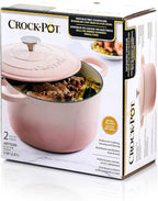 Crock-Pot Artisan Round Enameled Cast Iron Dutch Oven, 3-Quart, Pistachio Green