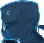 CORE Youth Quad Chair | Folding Chair with Cupholder for Indoor Home or Outdoor Camping | Perfect for Concert Seat, Sports, Beach, Travel & Picnic (Blue)