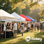 Sekey 10x10 Pop Up Canopy with One Push Setup-Easy Up Canopy with 99% UV Blocking - Instant Outdoor Sun Shade for Events, Parties, Camping- Commercial Gazebo with Weight Bags,Wind Proof&Waterproof