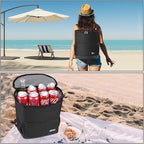 Insulated Cooler Backpack Outdoor - Leak Proof Backpack Cooler 30 Cans, Waterproof Lightweight Cooler Bag for 12h Hot/Cold Retention - Soft Cooler for Travel, Camping, Beach, Lunch