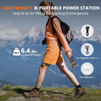 ALLWEI Solar Generator with Panels Included - 300W/256Wh LiFePO4 Battery Portable Power Station with 100W Solar Panel, Solar Powered Bank Generator for Camping,Home Use, Power Outage