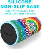 TILUCK Skinny Can Cooler for Slim Beer & Hard Seltzer, Stainless Steel, Doucle-Walled Stainless Steel Insulated Slim Cans, Standard 12 oz (Spinning Rainbow)