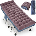 32" Wide XXL Camping Cot with Comfortable Mattress for Adults Oversize Cots for Sleeping Camping Bed Folding Cot Heavy Duty with Carry Bag for Home Outdoor Indoor
