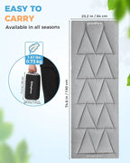 KingCamp Cot Pad for Camping, Comfortable Lightweight Mat, Puffy Soft Warm Non-Slip Cot Mattress Topper for Outdoor, Backpacking, 75"* 25", Grey