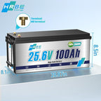 24V 100Ah LiFePO4 Battery, Built-in 100A BMS Lithium Batteries, 5000+ Cycles Lithium Iron Phosphate Battery, Perfect for RV, Solar System, Trolling Motor, Camping
