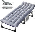 LILYPELLE Folding Camping Cot, Extra Wide Heavy Duty Sleeping Cots with Carry Bag, Double Layer Oxford Portable Travel Camp Cots for Home, Office Nap and Outdoor Beach