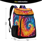 Tropical Pineapples Fruits Cooler Backpack Insulated Leak Proof Beach Cooler Bag Soft Lunch Picnic Hiking Camping Backpack Cooler