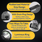 SUNREI Rechargeable LED 1500LM Flashlight, 8 Light Modes Portable Camping Lantern, 10400mAh Power Bank, IP67 Waterproof for Emergencies Power Outages, Hurricane Emergency, Hiking, Home, etc