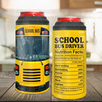 winorax School Bus Driver Gifts 4-in-1 Can Cooler Tumbler Stainless Steel Insulated Coffee Travel Mug Cup with Lid