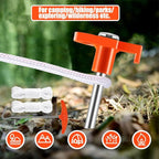 23 Pack Tent Stakes Heavy Duty,10 Inch Non-Rust Metal Tent Pegs Camping Stakes,Ground Stakes Tent Spikes for Camping,Garden,Hiking,Grassland,with 1 Pcs Hooked Head & 2 Pcs 10FT Ropes