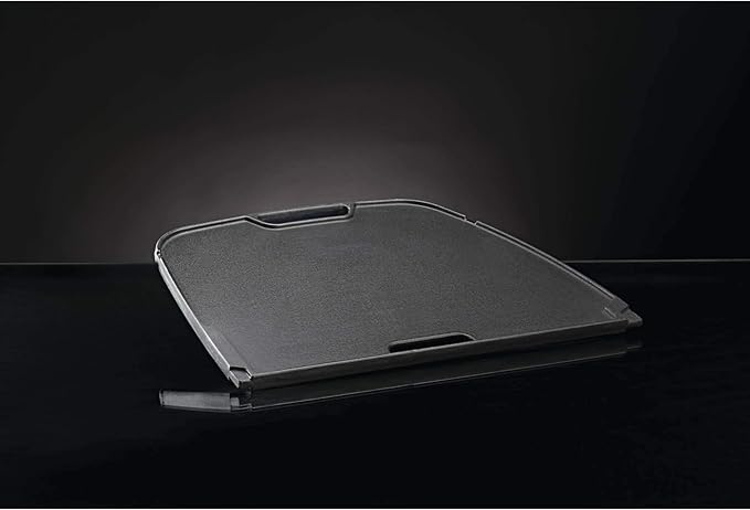 Napoleon Cast Iron Reversible Griddle - Fits All TravelQ 285 Series Portable Grills, Non-Stick, Carry Handle