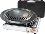 Detachable Grill Pan & Gas Stove Combo with Safety Auto-Eject | Portable Suitcase Design for Camping, Tailgating, Picnics, Indoor/Outdoor Cooking & Hot Pot
