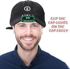 Mudder LED Clip on Cap Lights USB Rechargeable Cap Flashlight Clip Waterproof Ultra Bright Hat Flashlight Headlamp for Fishing Camping Hand Work
